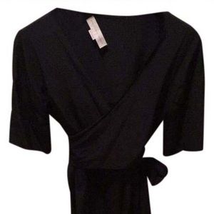 Stella McCartney Silk Black Wrap Dress